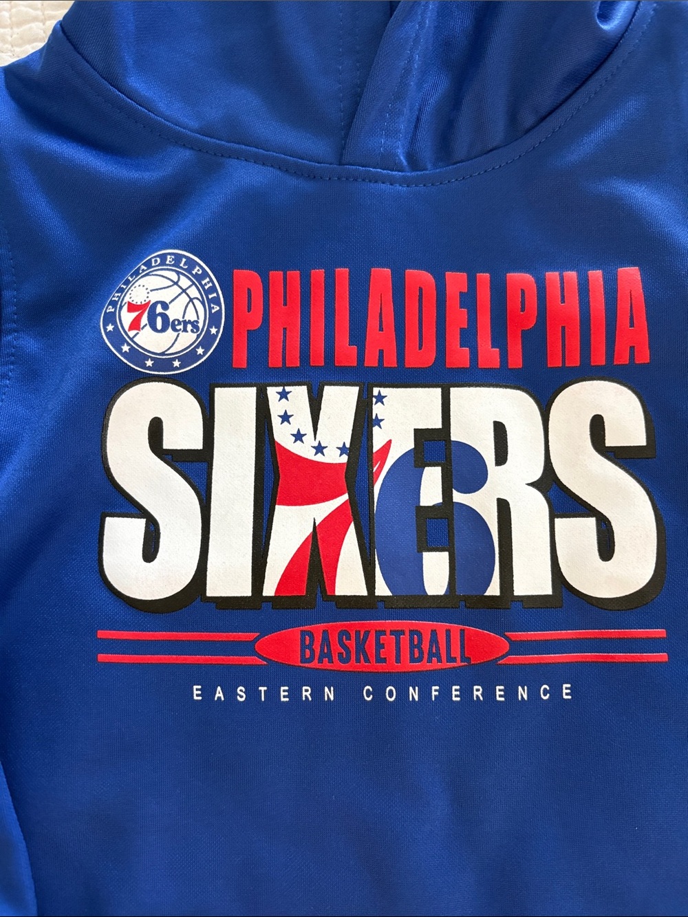 Philadelphia 76ers Kids Blue Hoodie - NBA - Picture 2 of 4